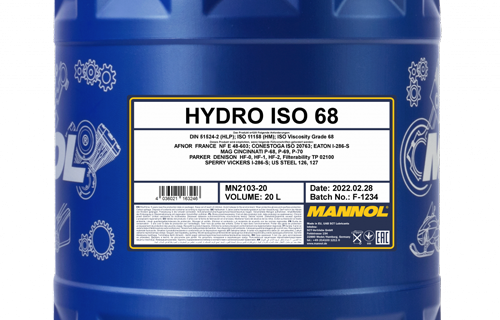 Mannol Hydro ISO 68 industrijsko ulje.